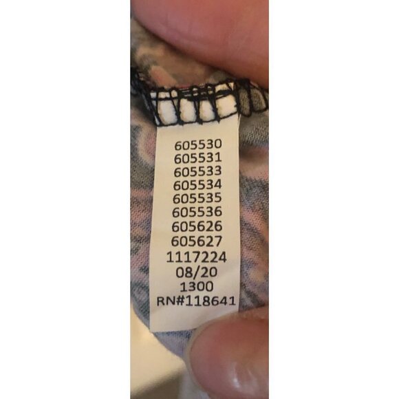 NWOT Lane Bryant Blouse Swing Top with Colorful Paisleys Flowers Size 18/20 - Picture 6 of 9